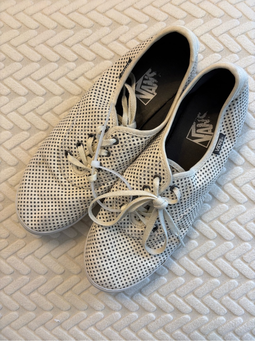 Vans Polka A Dot Canvas Lace Up Sneakers